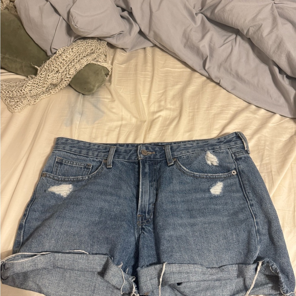 Women's Blue Denim Shorts